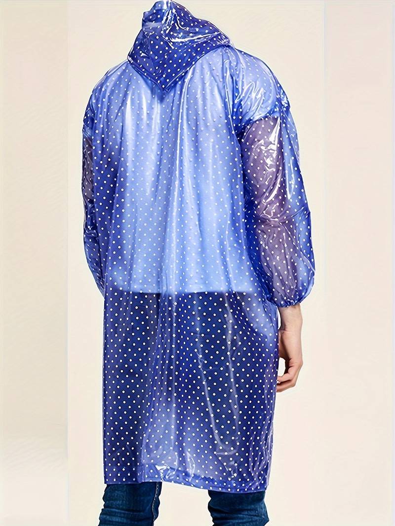 Cora | Veste de pluie décontractée à pois avec fermeture à boutons