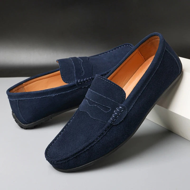 Le Dreux Mocassins en daim
