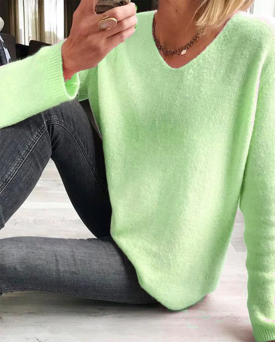 Jacobs | Pull à manches longues uni simple