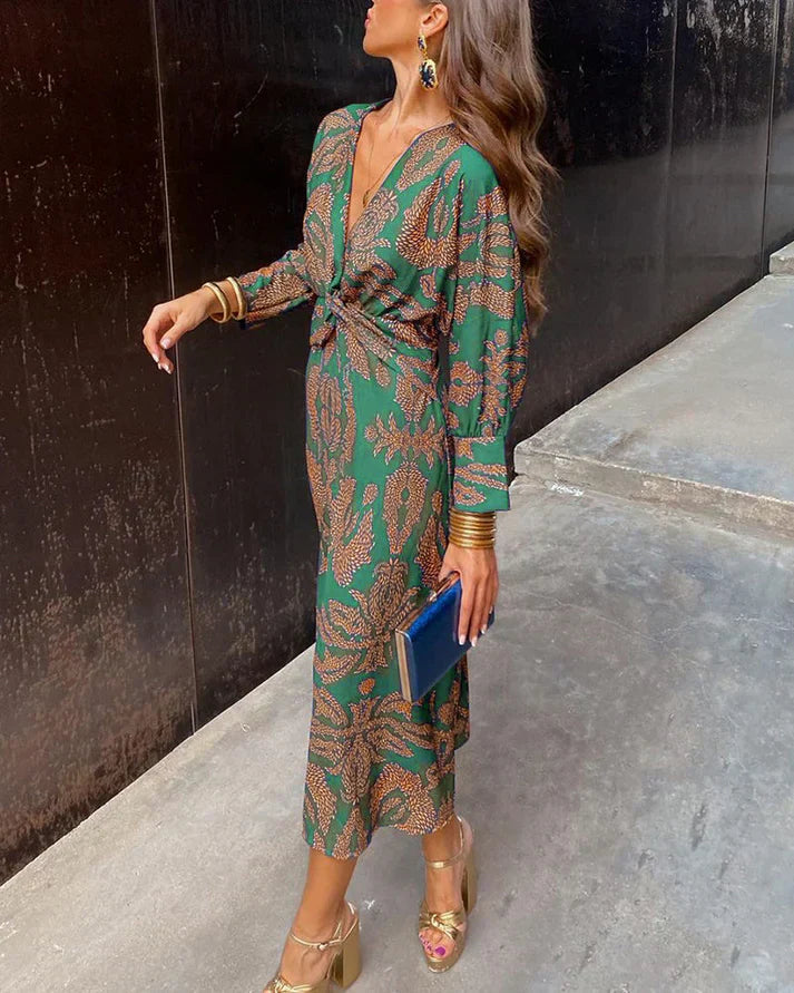 Cornelia - Vestido vintage estampado