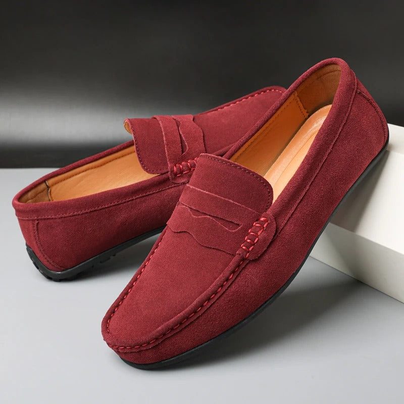 Le Dreux Mocassins en daim