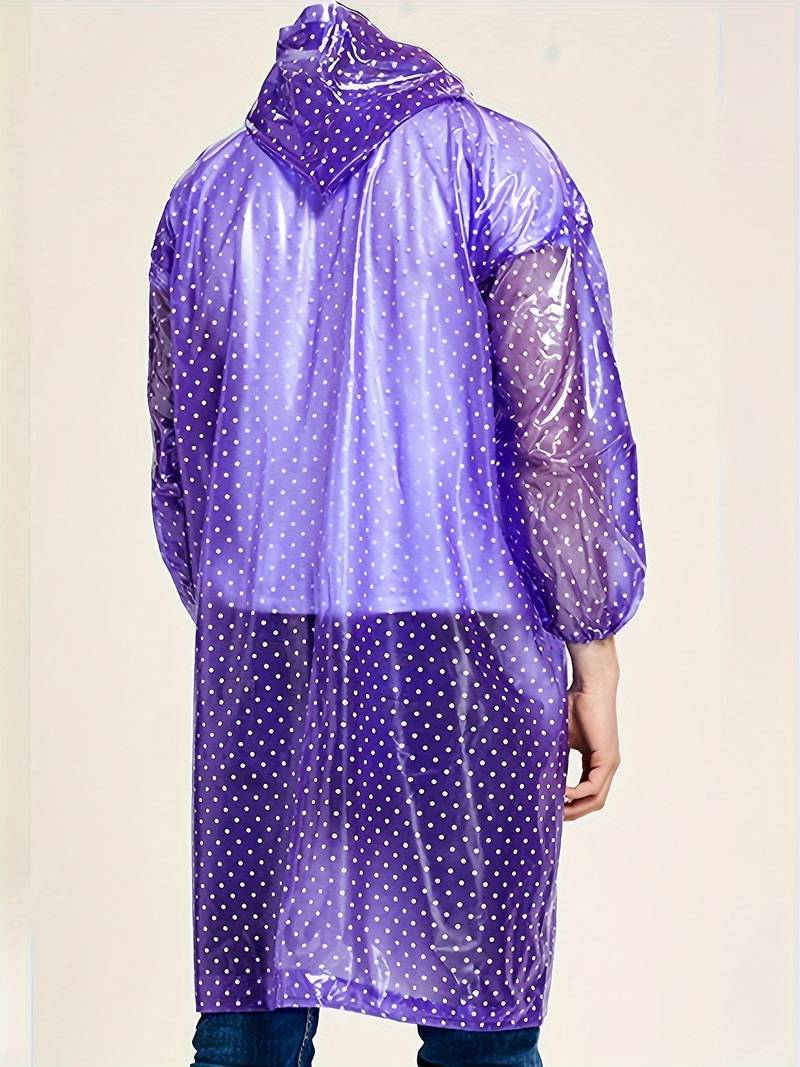 Cora | Veste de pluie décontractée à pois avec fermeture à boutons