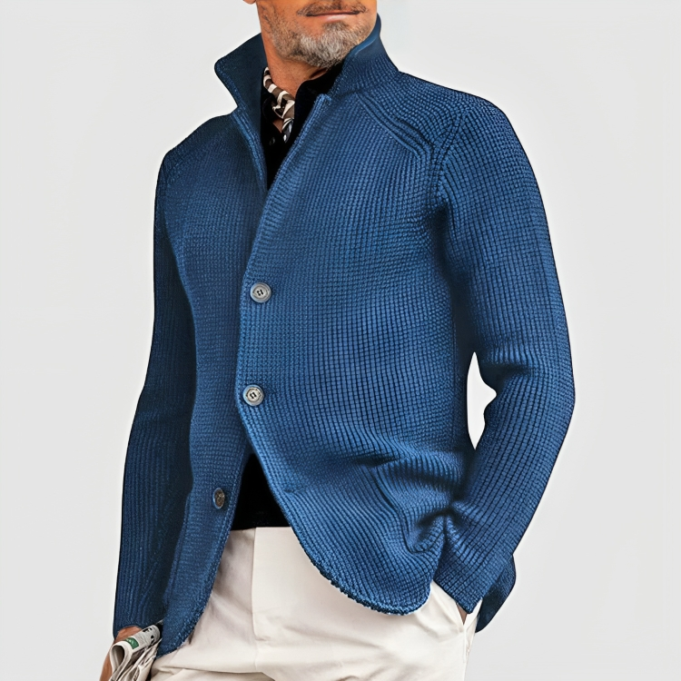 Jeffos | Manteau boutonné en cachemire pour hommes
