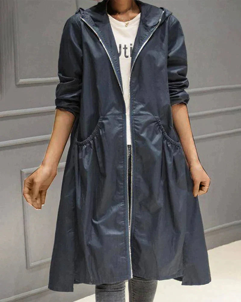 Imperméable chic mi-long pour femmes