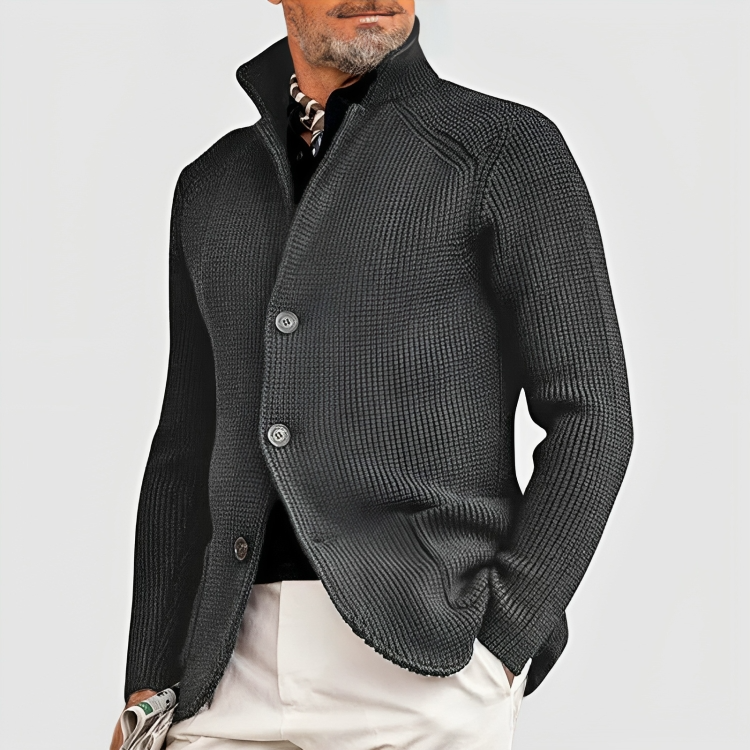 Jeffos | Manteau boutonné en cachemire pour hommes