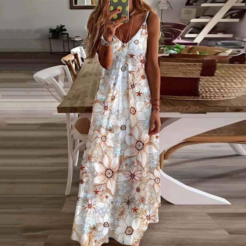 LP | Fashion sleeveless maxi dress