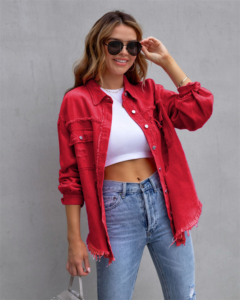 Jasmine - veste en jean élégante et décontractée