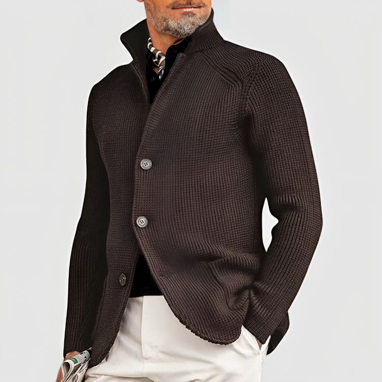 Jeffos | Manteau boutonné en cachemire pour hommes