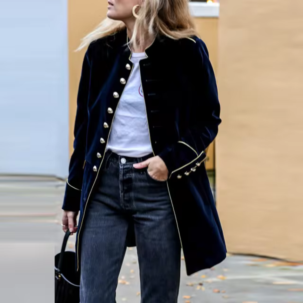 Ginevra - Jas de patchwork streetwear décontracté
