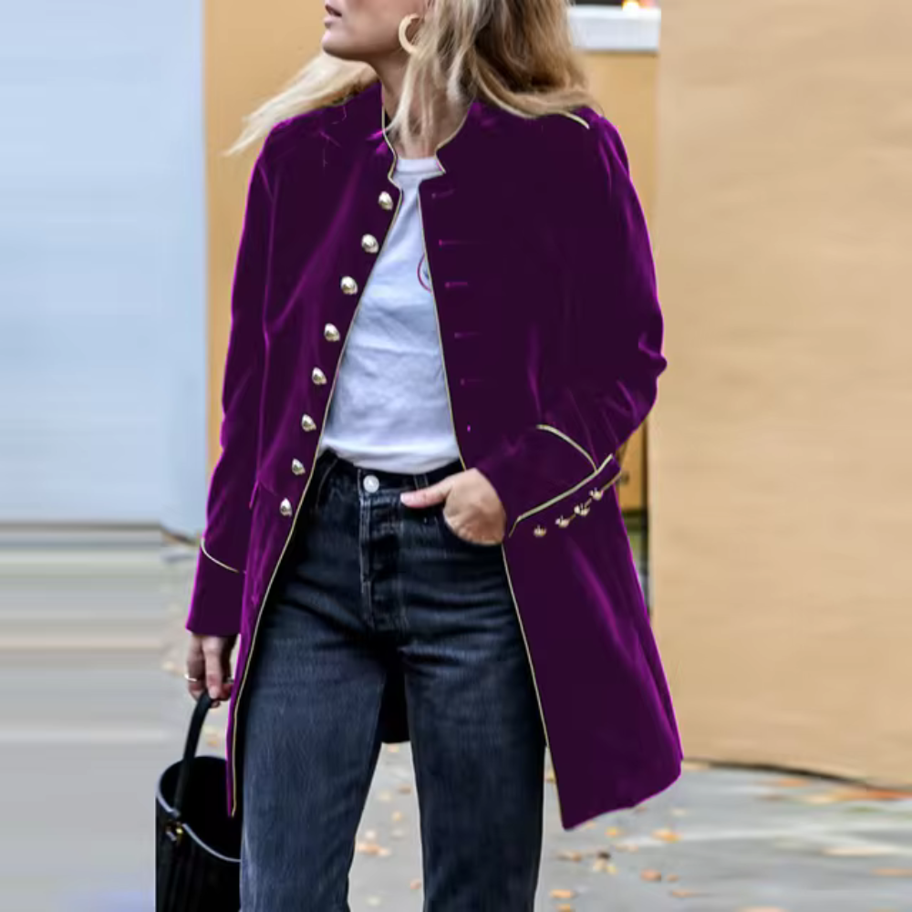 Ginevra - Jas de patchwork streetwear décontracté