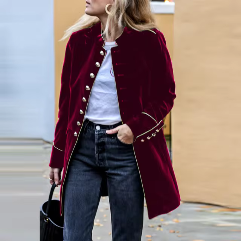 Ginevra - Jas de patchwork streetwear décontracté