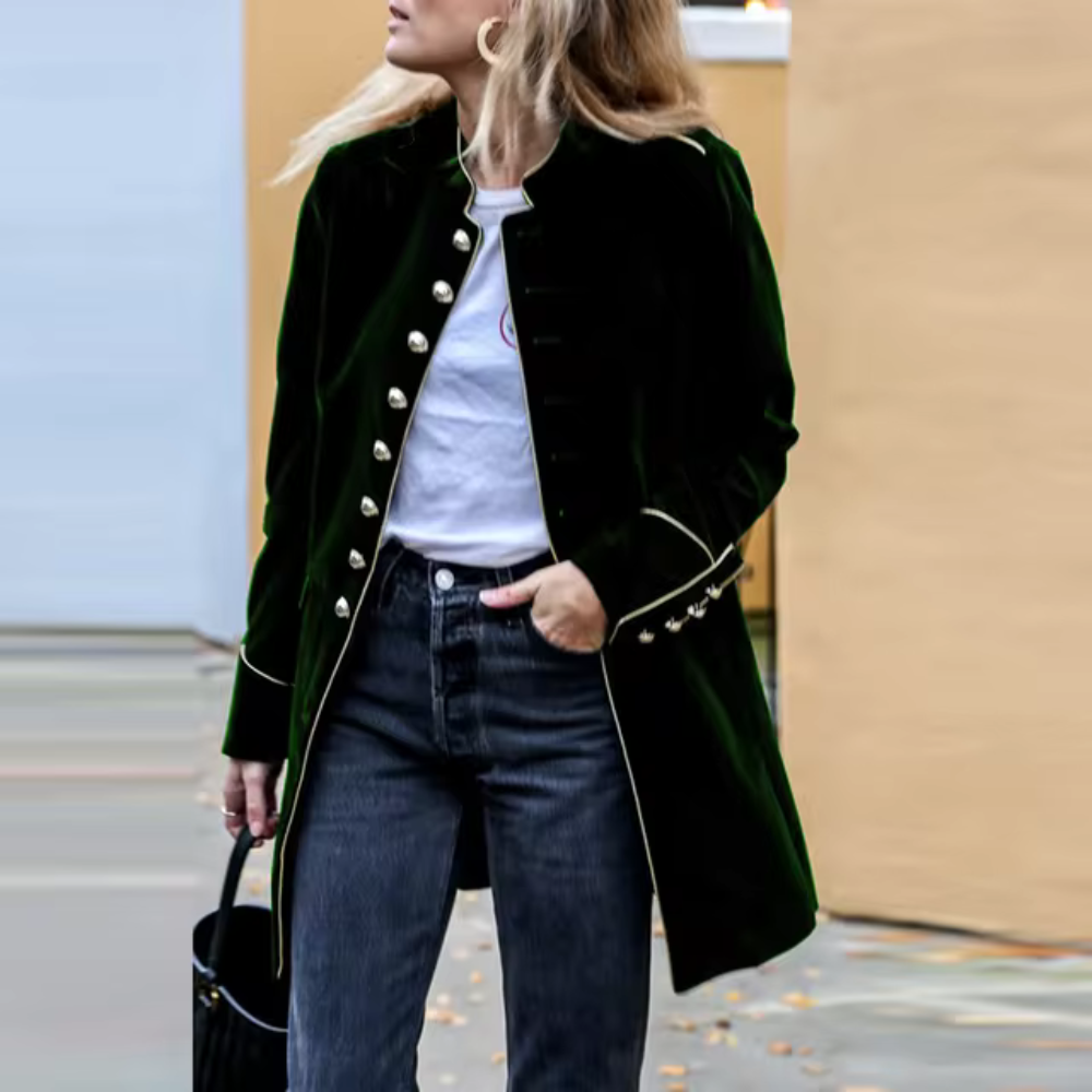 Ginevra - Jas de patchwork streetwear décontracté