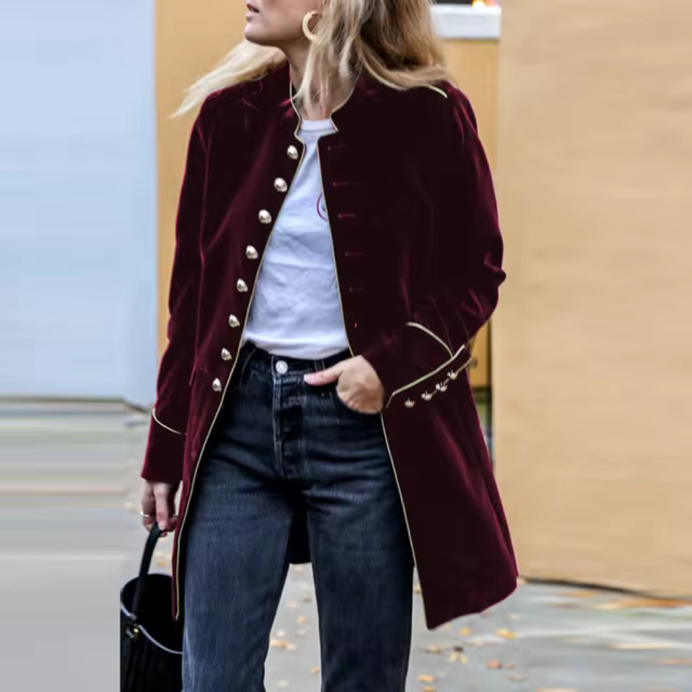 Ginevra - Jas de patchwork streetwear décontracté