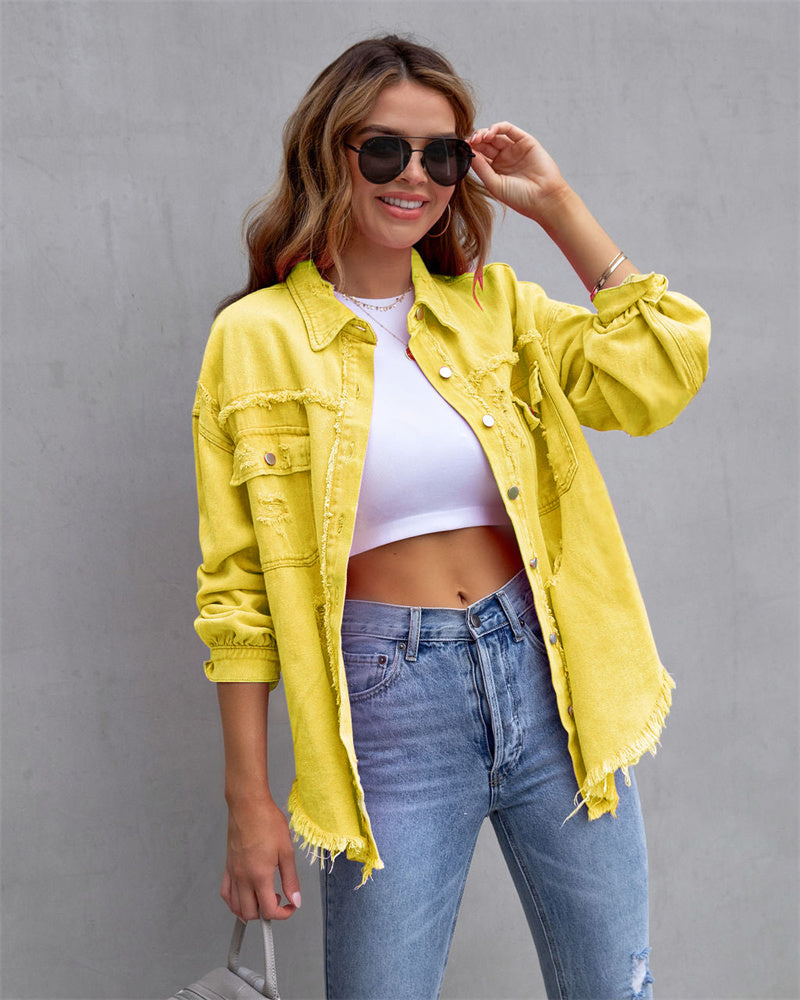 Jasmine - veste en jean élégante et décontractée
