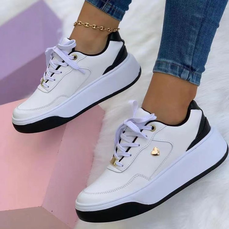 Chantal - Elégantes chaussures orthopédiques à lacets avec talon pour femmes