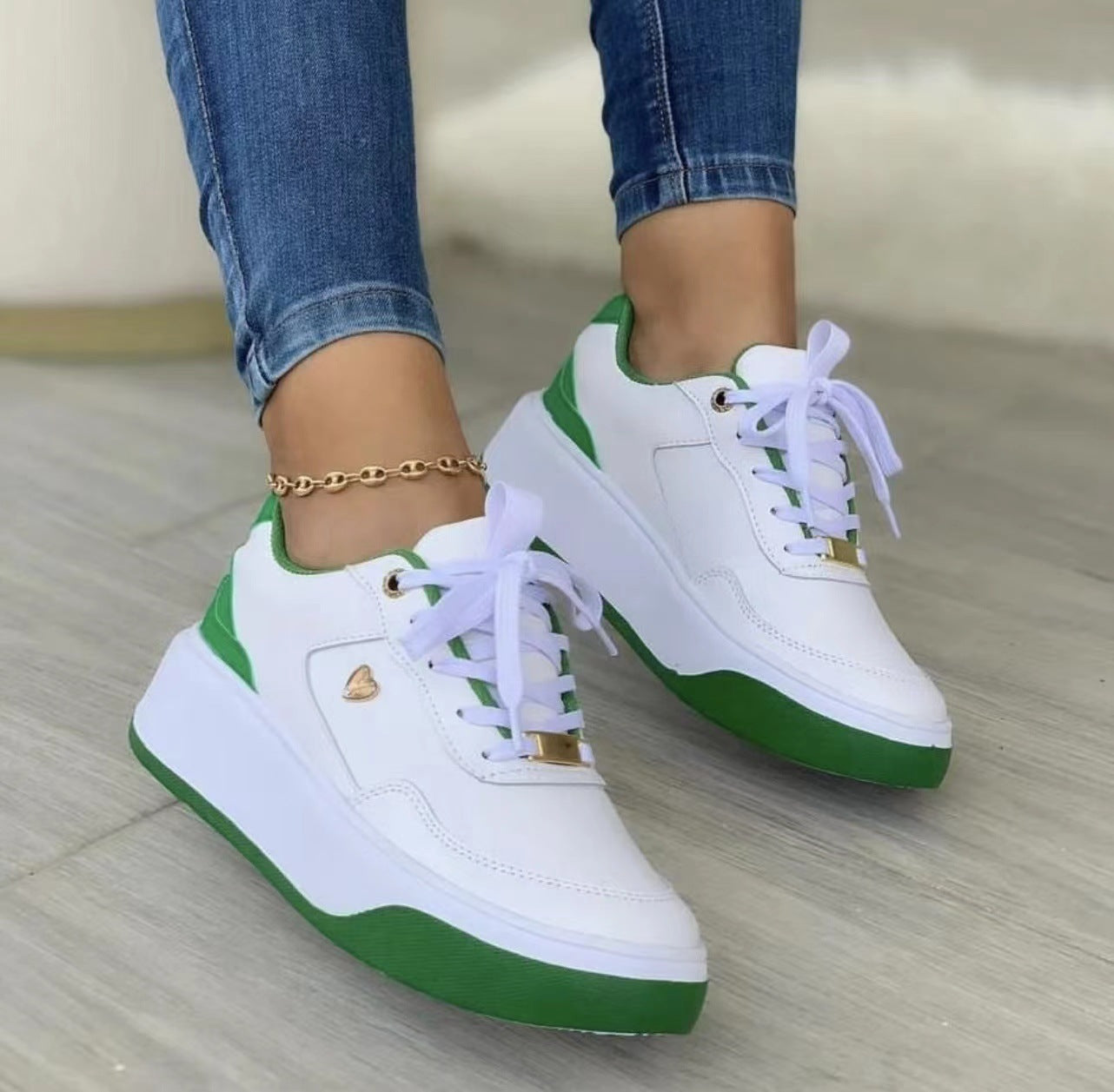 Chantal - Elégantes chaussures orthopédiques à lacets avec talon pour femmes