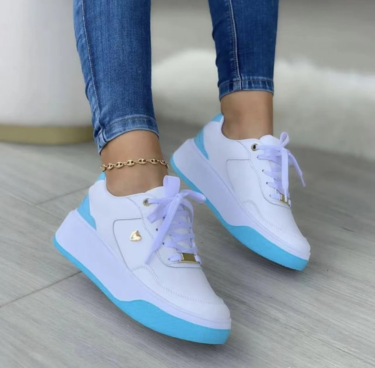 Chantal - Elégantes chaussures orthopédiques à lacets avec talon pour femmes