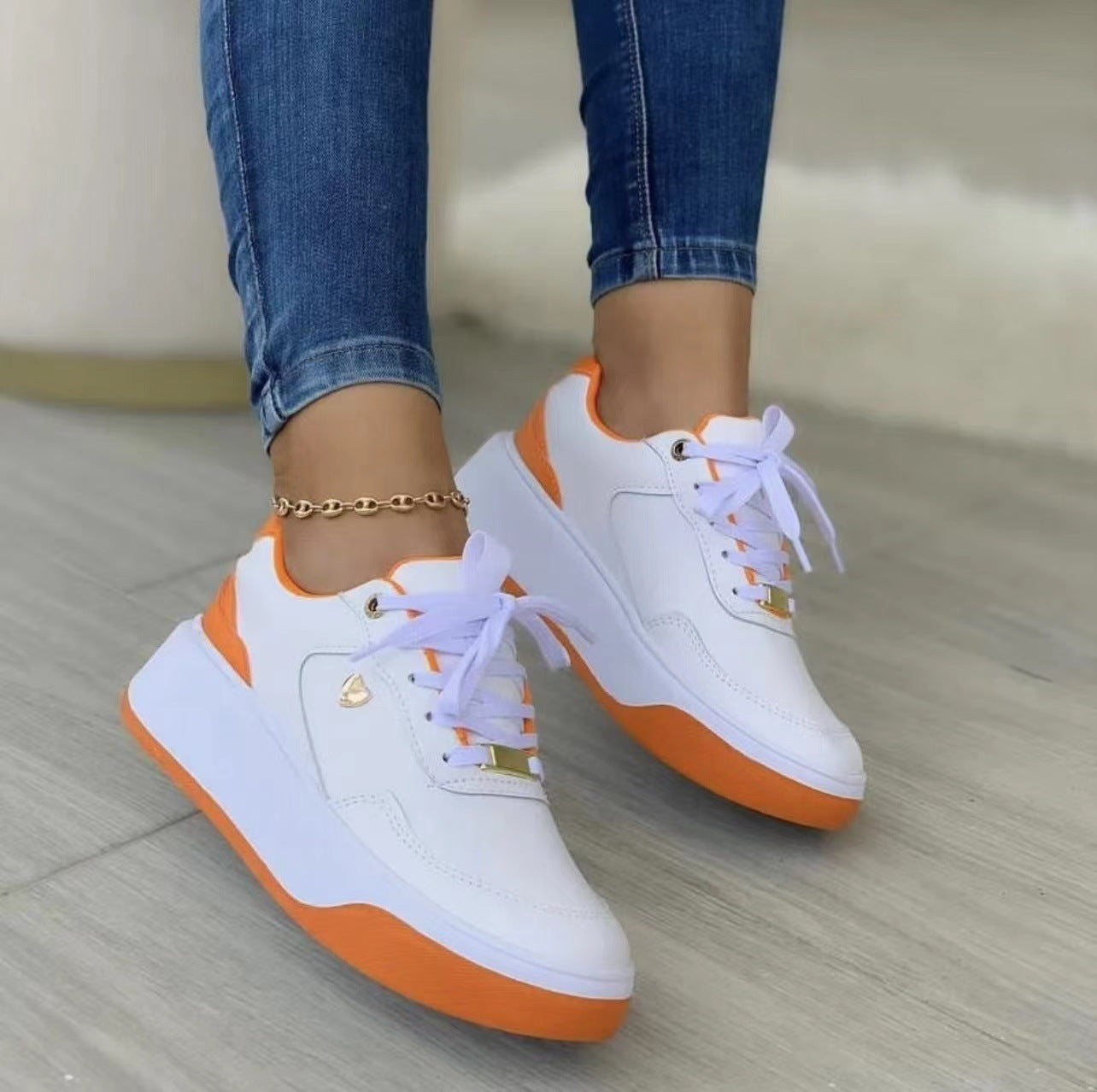 Chantal - Elégantes chaussures orthopédiques à lacets avec talon pour femmes