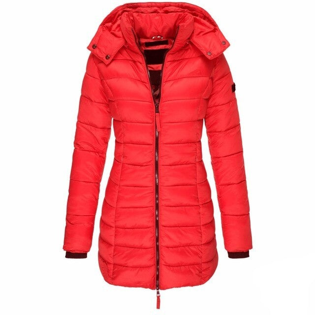 Veste ajustée mi-longue pour femmes