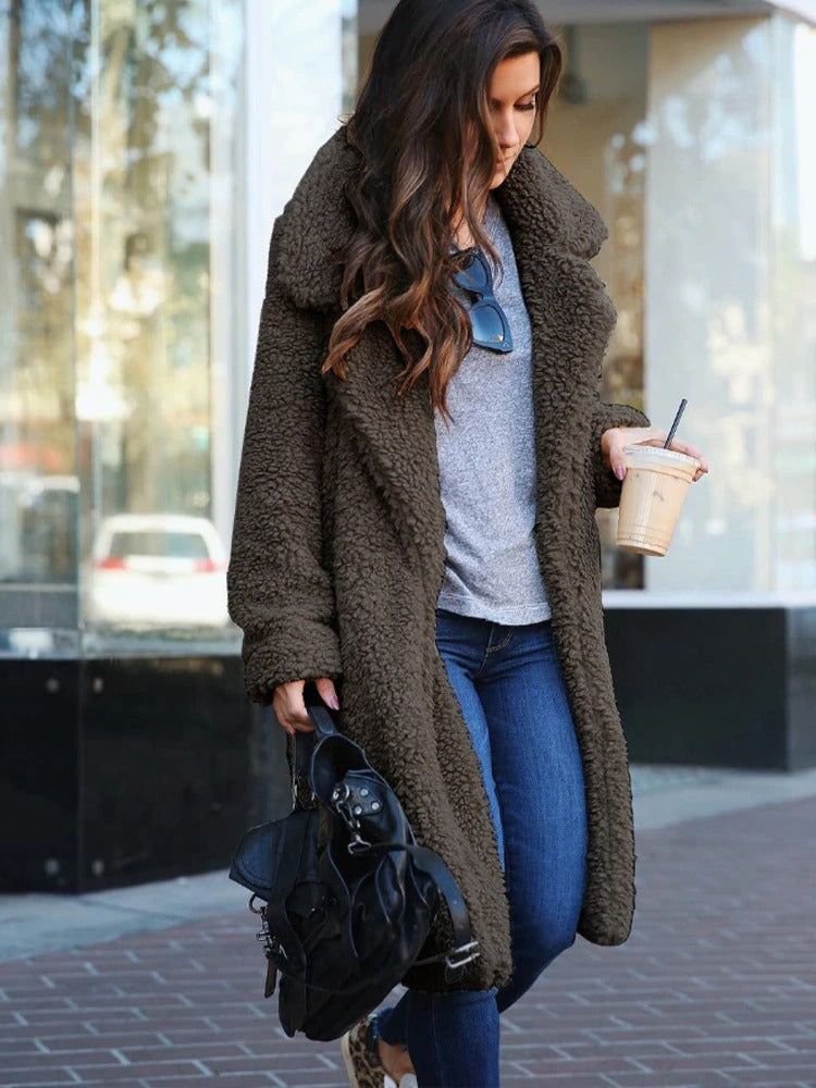 Manteau teddy élégant pour femmes | Romee