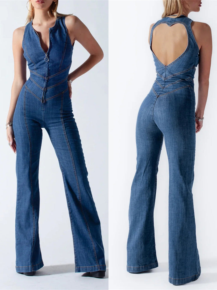 Mathilde - Chique Denim Jumpsuit