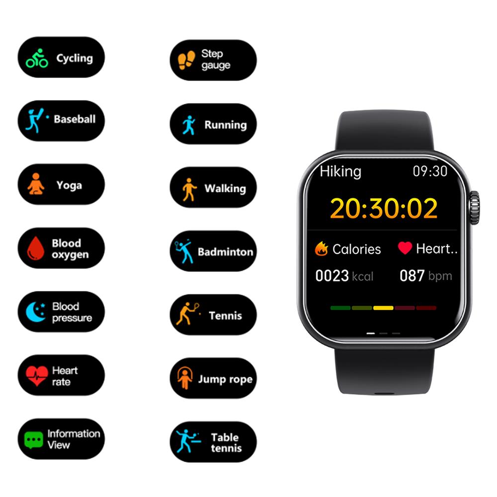 Zelara F57 Blood glucose Blood pressure Heart rate Blood oxygen Sleep monitoring Waterproof smartwatch