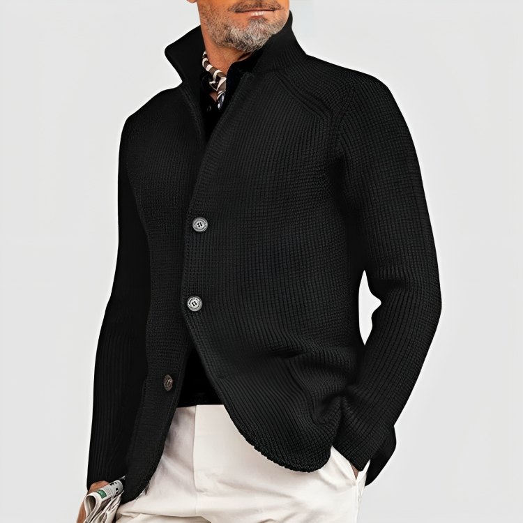 Jeffos | Manteau boutonné en cachemire pour hommes