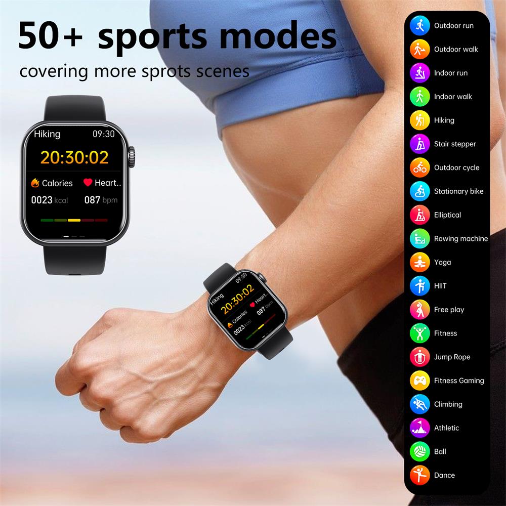 Zelara F57 Blood glucose Blood pressure Heart rate Blood oxygen Sleep monitoring Waterproof smartwatch