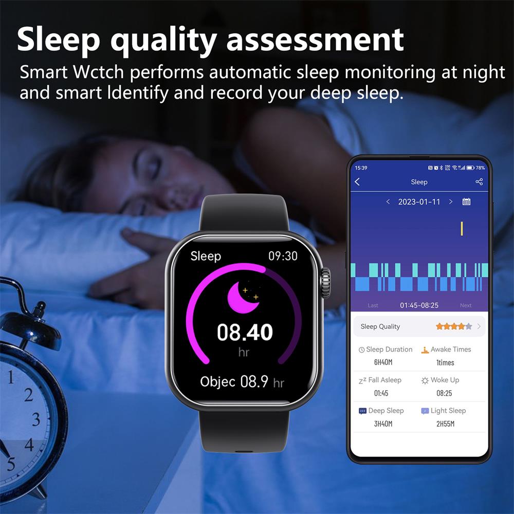 Zelara F57 Blood glucose Blood pressure Heart rate Blood oxygen Sleep monitoring Waterproof smartwatch