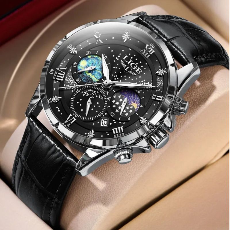 Liam - Elegant Moon Phase Watch
