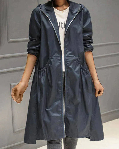 Imperméable chic mi-long pour femmes