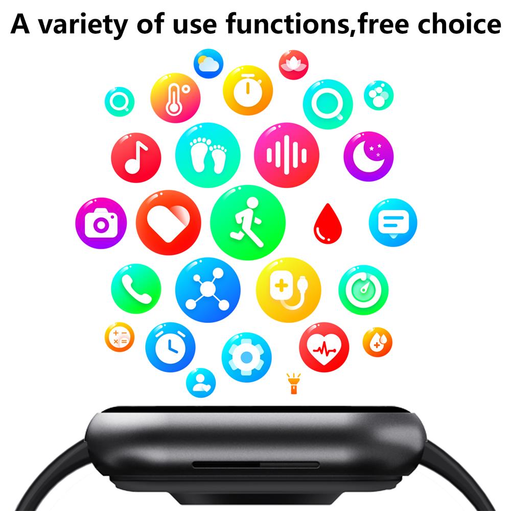 Zelara F57 Blood glucose Blood pressure Heart rate Blood oxygen Sleep monitoring Waterproof smartwatch
