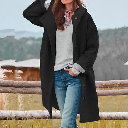 Frannie | manteau long avec capuche
