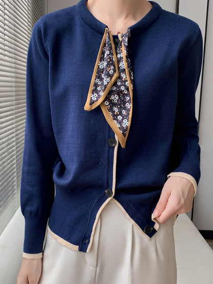 Gilet Xyrene | Gilet Vintage à col rond