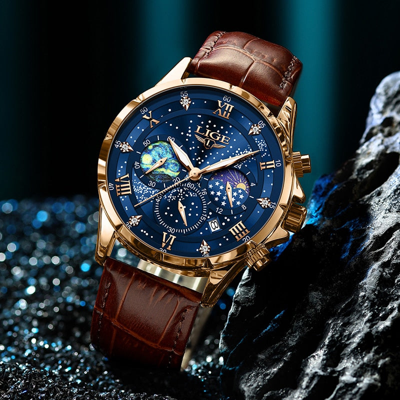 Liam - Elegant Moon Phase Watch