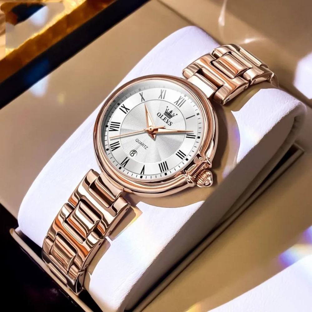 Evangeline |  Scale Quartz Luminous Waterproof Sheet Calendar Women's Watch