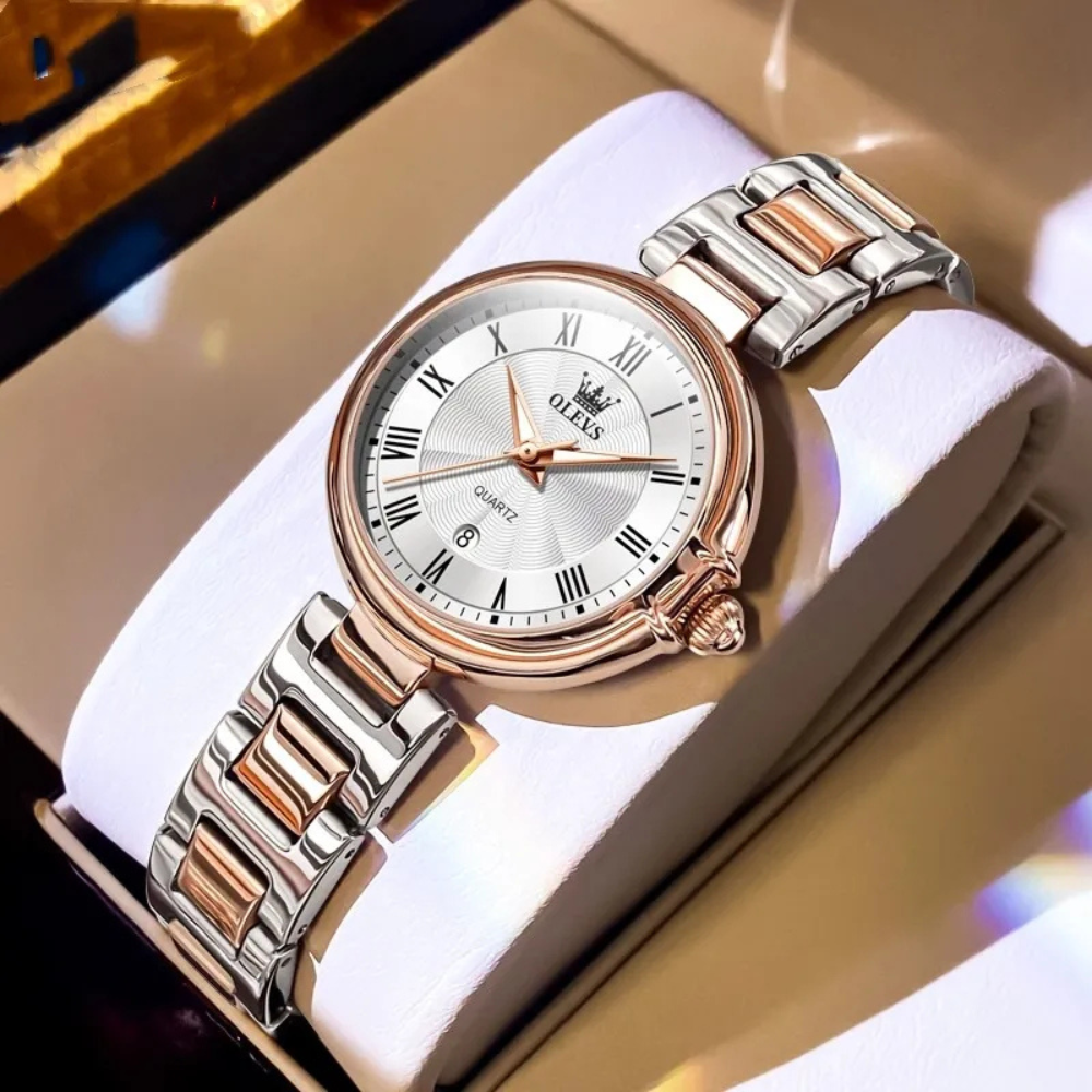 Evangeline |  Scale Quartz Luminous Waterproof Sheet Calendar Women's Watch