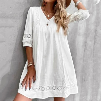 Flavia - Robe brodée élégante