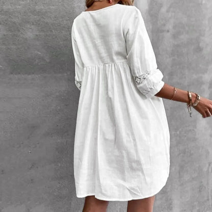 Flavia - Robe brodée élégante