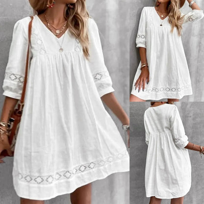 Flavia - Robe brodée élégante