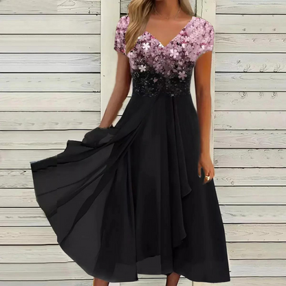 Lexi - Robe féminine chic en mousseline