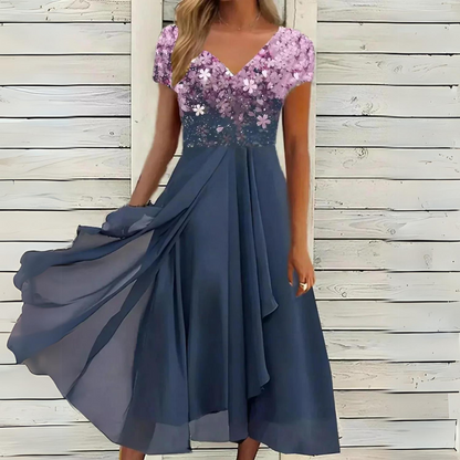 Lexi - Robe féminine chic en mousseline
