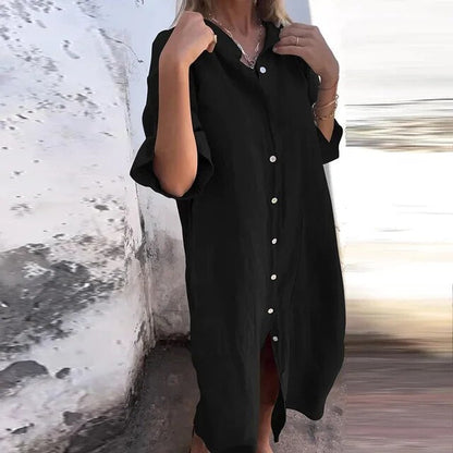 Lieve - Robe chemise et lin