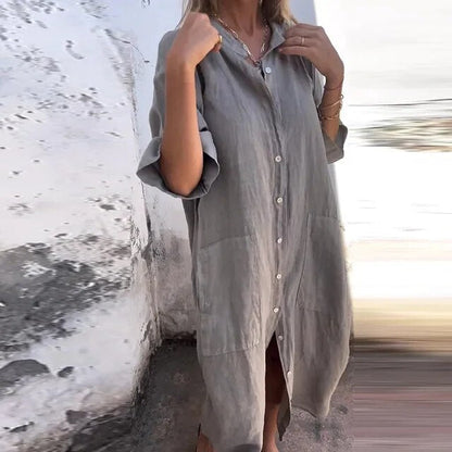 Lieve - Robe chemise et lin