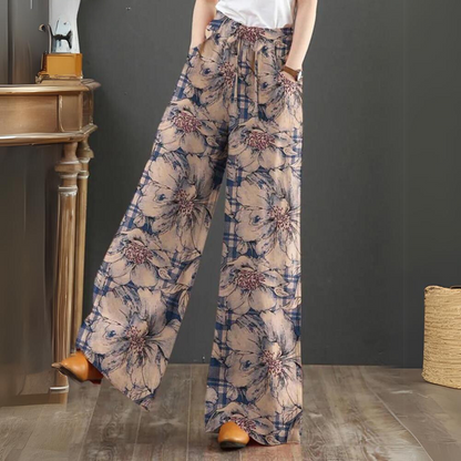 Laurence | Pantalon bohème avec ceinture élastique
