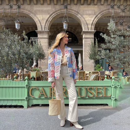 Graciela - veste matelassée à imprimé floral