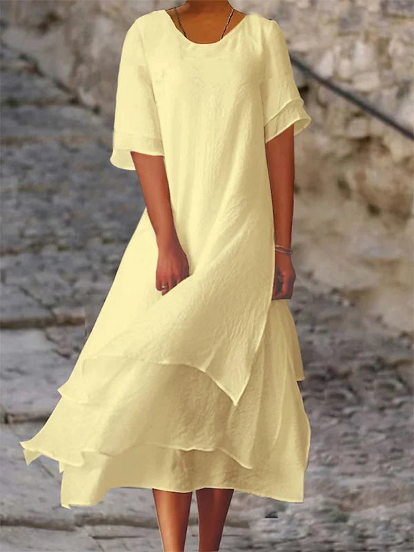 Nara - Robe élégante et chic avec superpositions