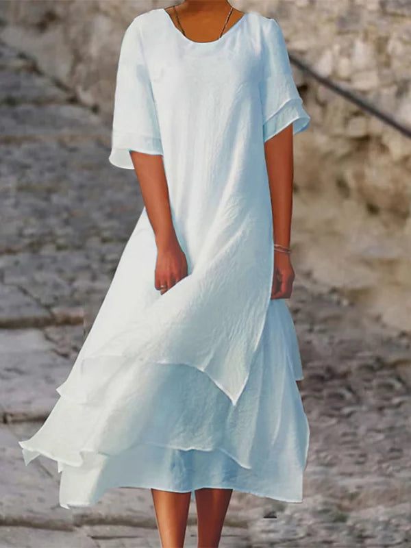 Nara - Robe élégante et chic avec superpositions
