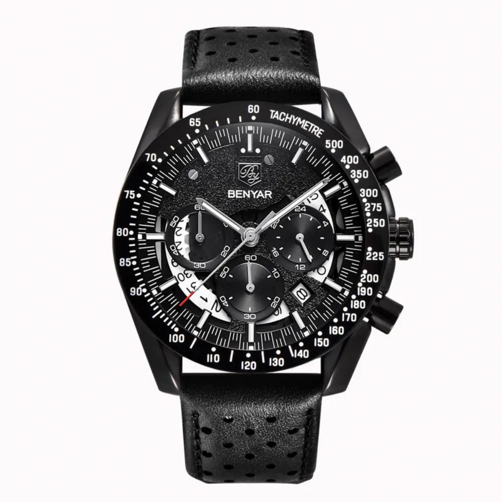 Crimson Tide | Elegant Quartz Timepiece