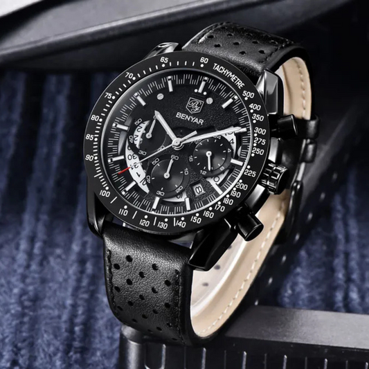 Crimson Tide | Elegant Quartz Timepiece